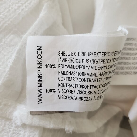 MINKPINK x Revolve Julette Smocked Swiss Dot Dress - Picture 8 of 8